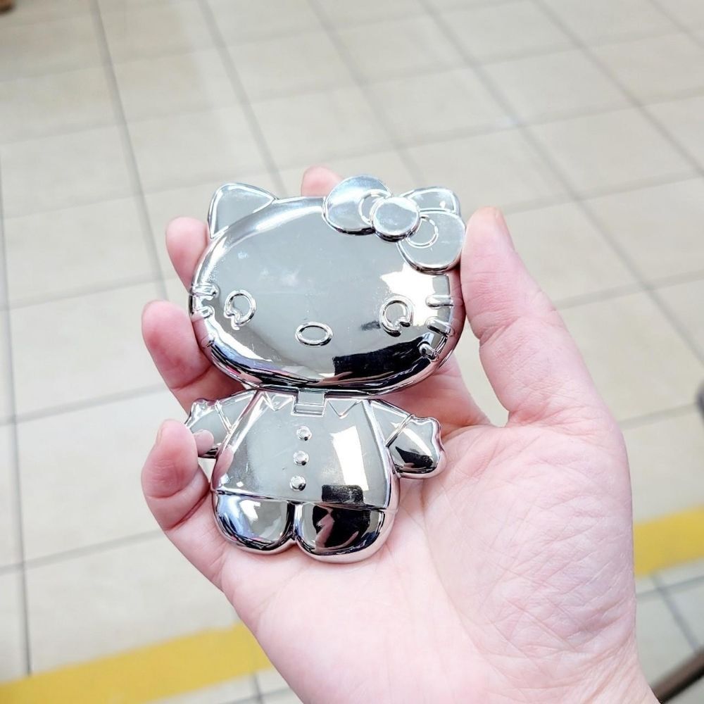 Brand New Sanrio Hello Kitty Silver Cell Phone Case Mirror & Stand